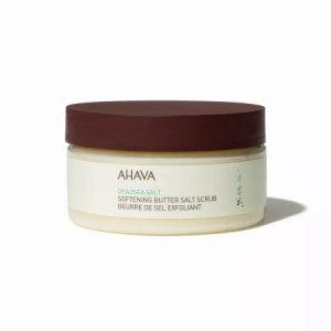 Unt de corp exfoliant cu sare de la Marea Moarta Deadsea Treat Ahava, 220 g