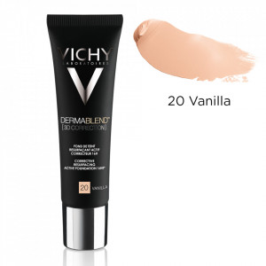 Vichy DermaBlend 3D Correction Fond de ten corector cu actiune de nivelare 16h SPF25, 20