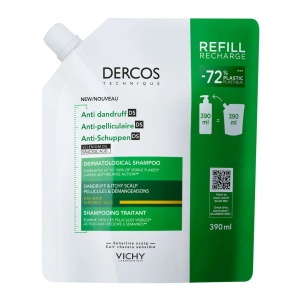 Vichy Sampon Dercos anti-matreata pentru par normal si uscat - Img 5
