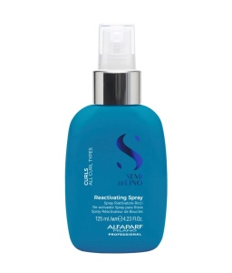 Alfaparf Milano Semi di Lino Curls Reactivating Spray, Spray pentru Reactivarea și Definirea Buclelor, 125 ml