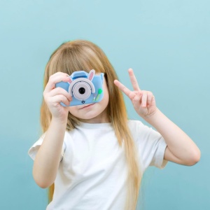 Aparat Foto Digital pentru Copii cu Design Iepuras - Camera Reincarcabila cu Jocuri si Ecran Interactiv - Img 9