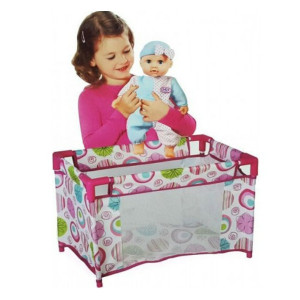 Bebelus de Jucarie cu Patut si accesorii Baby Doll Tutu Love