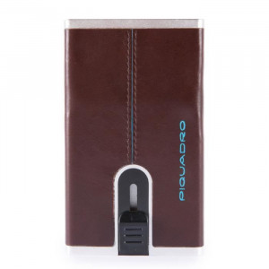 Card Holder Piquadro Blue Square Barbati - Img 4