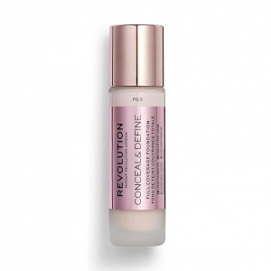 Makeup Revolution, Conceal & Define, Oil Free, Cream Foundation, F 0.5, 23 ml