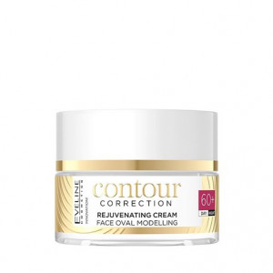 Crema de intinerire si modelare a ovalului facial Contour Correction Eveline Cosmetics 60+ , 50 ml