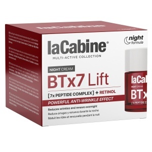 Cremă de noapte anti-rid cu Retinol și 7 Peptide BTx7 Lift, La Cabine, 50 ml
