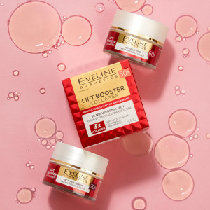Cremă de umplere a ridurilor reparatoare Lift Booster Colagen de la Eveline Cosmetics, + 70, 50 ml