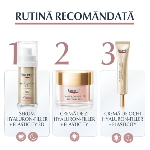 Crema de zi SPF30 Hyaluron Filler + Elasticity Rose, Eucerin, 50 ml