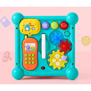 Cub Educativ cu 8 Activitati - Telefon si Telecomanda incluse, 20x20 cm