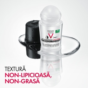 Deodorant roll-on antiperspirant pentru barbati eficacitate 48h Vichy, 50 ml