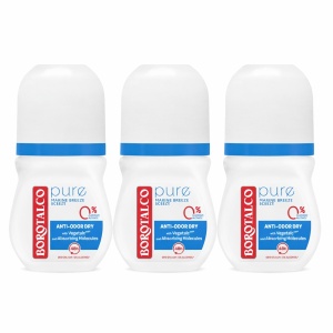 Deodorant roll-on Pure Marine, 3 x 50 ml, Borotalco