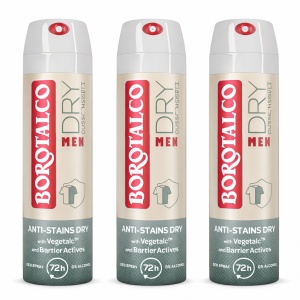 Deodorant Spray Borotalco Men Invisible, 3 x 150 ml.png