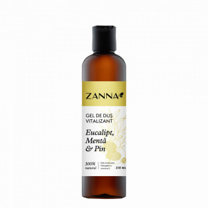 Gel de dus Vitalizant cu Eucalipt si Pin, 250ml Zanna
