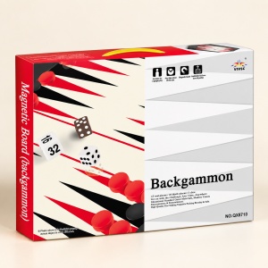 Joc de societate magnetic Table Backgammon, 33 piese, pentru 2 jucatori - Img 3