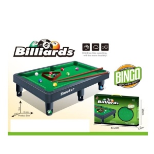 Joc mini pentru copii - masa de biliard cu doua tac-uri si accesorii 40 cm - Img 5