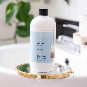 Lapte de baie calmant Crabtree & Evelyn,Goatmilk & Oat, 500 ml