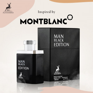Man Black Edition Maison Alhambra, Apa de Parfum Barbati, 100 ml 