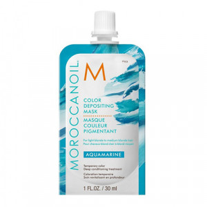 Masca de par nuantatoare Moroccanoil 	Aquamarine