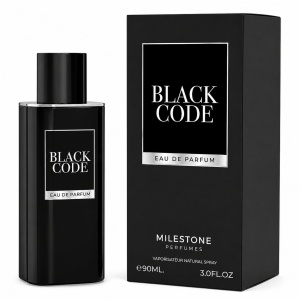 Milestone Perfumes Black Code, Apa de Parfum, Barbati