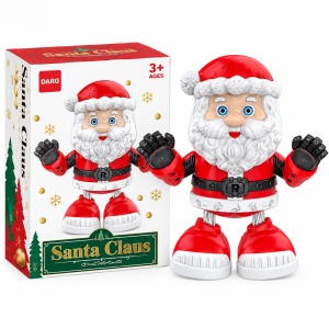 Mos Craciun dansator cu muzica si lumini, jucarie interactiva, 20 cm, 3+ ani - Img 2