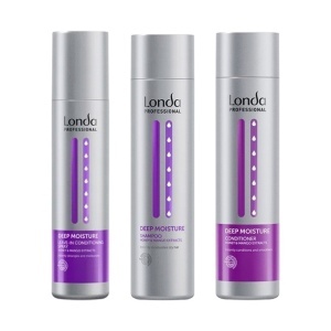 Pachet Londa Professional Deep Moisture – Sampon 250 ml + Balsam 250 ml + Spray leave-in 250 ml pentru hidratare intensa si par uscat