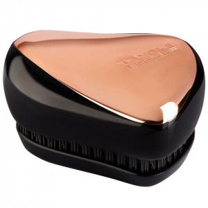 Perie pentru par Tangle Teezer Compact Styler Smooth & Shine Rose Gold Black