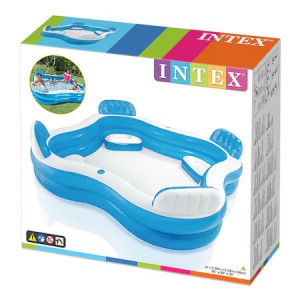 Piscina gonflabila pentru copii Intex Family Lounge, 229 x 229 x 66 cm