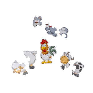 Puzzle Animalele de la ferma animale