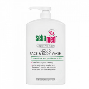 Lichid dermatologic de curatare fata si corp, 1000 ml, sebamed