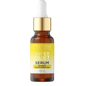 Ser pentru fata Eveline Cosmetics Super Duet pentru pete pigmentare cu vitamina C, 18 ml