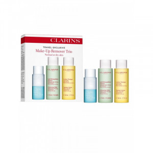 Set  Clarins Make-up Remover Trio, Demachiant pentru ochi, Lotiune demachianta, Lotiune tonica