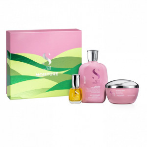 Set Alfaparf Semi Di Lino Moisture Nutritive cu 250 ml Sampon + 200 ml Masca + 15 ml Serum