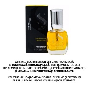 Set pentru netezire Alfaparf Milano Semi Di Lino Smoothing Sampon 250 ml + Masca, 200 ml + Ulei Cristalli Liquidi 15 ml