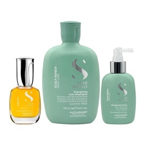 Set anti-cadere Alfaparf Milano Scalp Energizing Sampon 250 ml + Tonic 125 ml + Ulei Cristalli Liquidi 15 ml