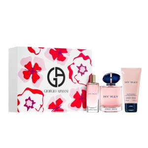 Set cadou Armani My Way, Femei, Apa de Parfum, 90 ml + Lotiune de corp, 50 ml + Apa de Parfum 15 ml