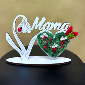 Set cadou BLOOM : Ornament din lemn Draw Me (Mama) + Gel de dus Vivian Gray Neroli & Amber + Sapun lichid Vivian Gray Neroli & Amber - Img 2