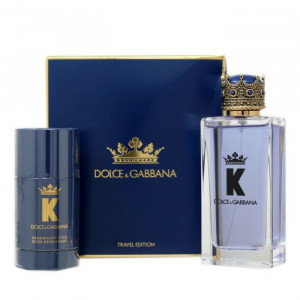 Set cadou D&G K by Dolce&Gabbana, Barbati, 100 ml Apa de Toaleta + 75 ml Deodorant stick