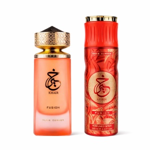 Set cadou Khair Fusion Paris Corner, Femei, Apa de Parfum, 100 ml + Deodorant Spray, 200ml