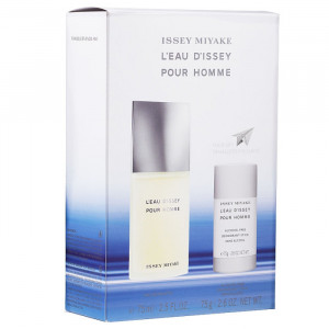 Set Cadou L'eau D'Issey pour Homme, Apa de Toaleta 75 ml + DeoStick, 75 ml
