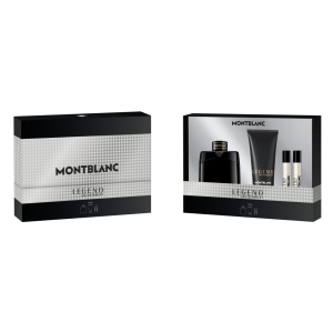 Set cadou Mont Blanc Legend Man Apa de Parfum, 100 ml + Gel de dus, 100 ml + Apa de Parfum, 2 x 7,5 ml