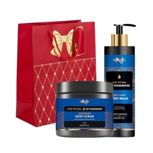 Set cadou Natigo The Ritual of Hammam – Balsam de corp parfumat, 400 ml si Scrub cu ulei de argan, 650 g