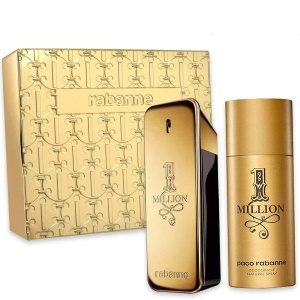 Set Cadou Paco Rabanne 1 Million Apa de Toaleta Barbati, 100 ml + Deodorant spray, 150 ml