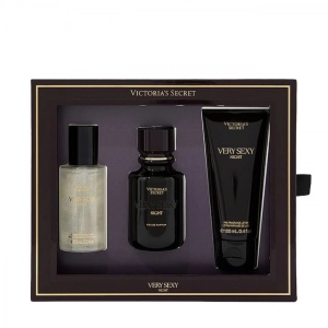 Set Cadou Victoria Secret, Very Sexy Night, Apa de Parfum, 50 ml Spray de corp 75 ml si Lotiune de corp 100 ml