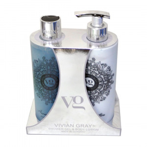 Set cadou Vivian Gray Aroma Selection Amber & Cedar, Unisex, Gel de dus, 500 ml + Lotiune de corp, 500 ml