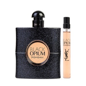 Set cadou Yves Saint Laurent Black Opium, Apa de Parfum, Femei, 90 ml +10 ml