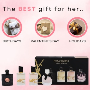 Set cadou Yves Saint Laurent Eau de Parfum Mon Paris, Libre Intense, Libre, Black Opium, 4 x 7,5ml