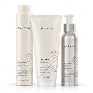 Set de disciplinare Kemon Actyva Disciplina, Sampon 250 ml + Masca 200 ml + Tratament fluid 125 ml
