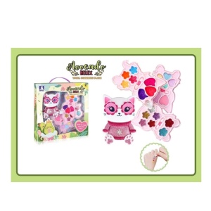 Set de machiaj Avocado Relex - Paleta cosmetica in forma de pisica pentru copii