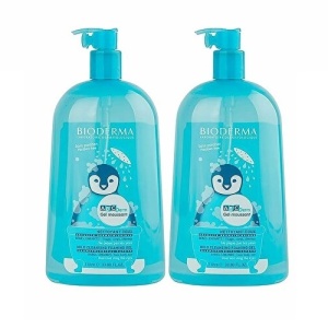 Set Gel spumant curatare delicata, ABCDerm Bioderma, 2 x 1000 ml