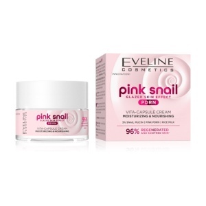 Set Ingrijire Ten Eveline Pink Snail PDRN – Crema Hidratanta 50 ml + Ser Facial Jelly-Slime 30 ml
